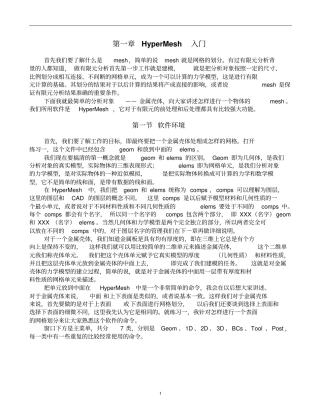 完整版hypermesh教程