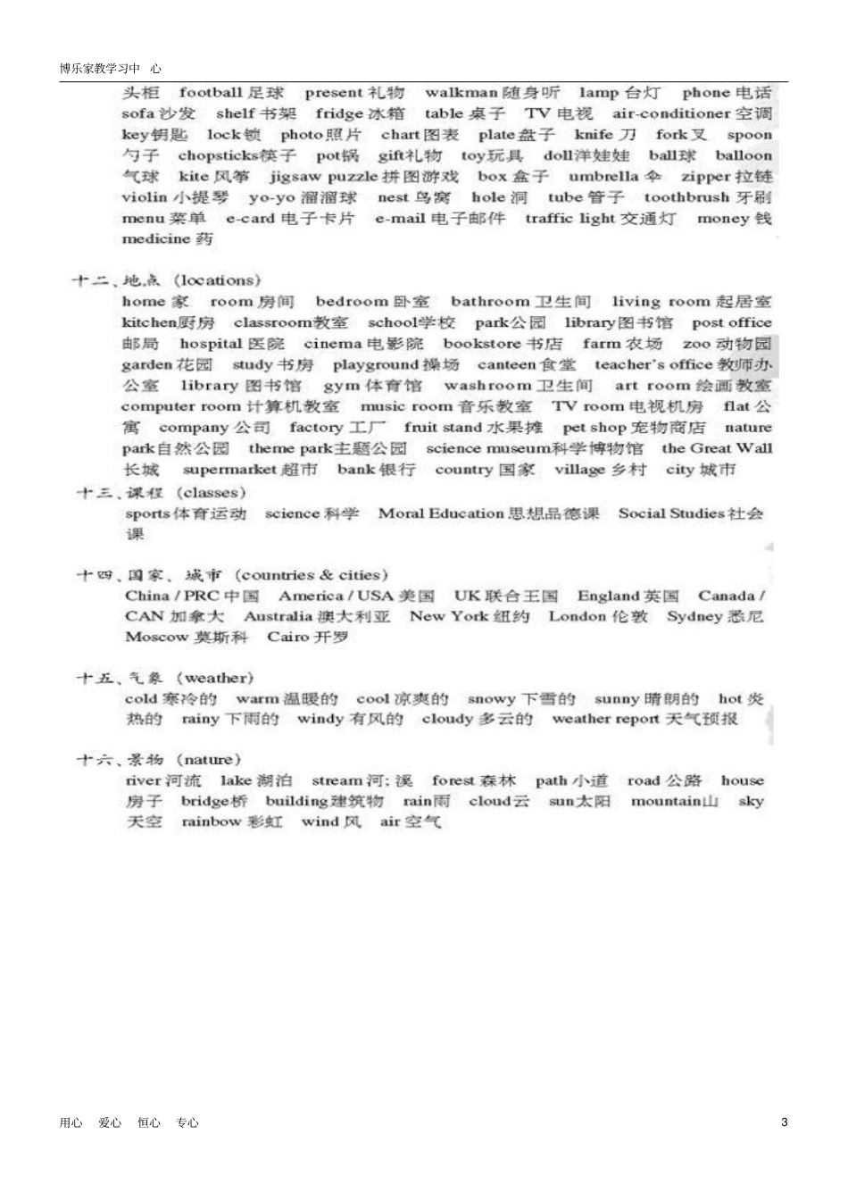 完整版pep小升初英语总复习资料大全_第3页
