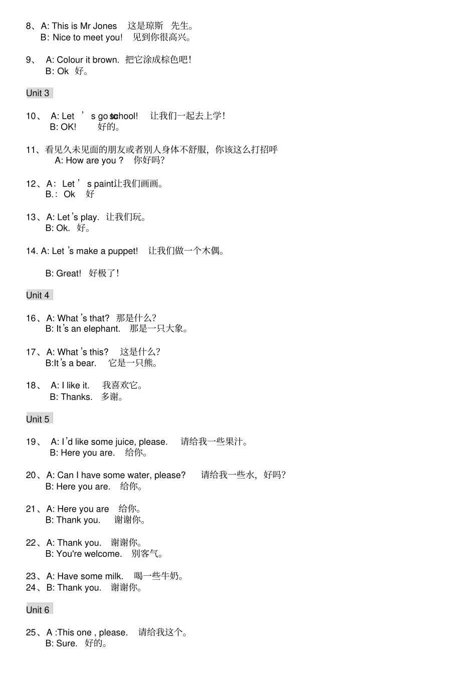 完整版PEP英语三年级上册知识考点总结_第2页