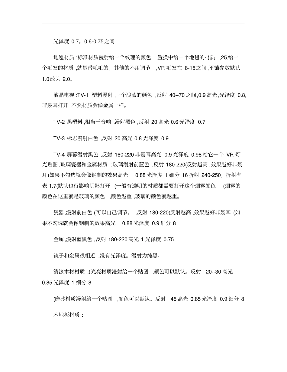 完整版vray材质参数大全精_第2页