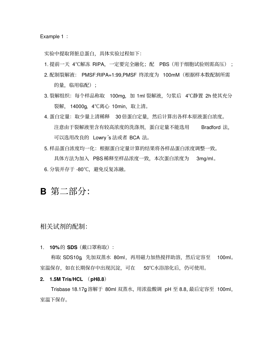 完整版western+blotting试验操作步骤_第2页