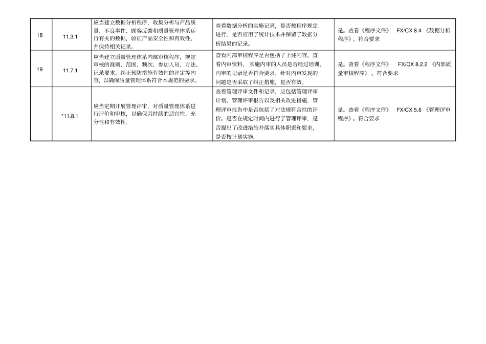 完整版YYT0287-2017医疗器械内审检查表内容已填写全部门_第3页