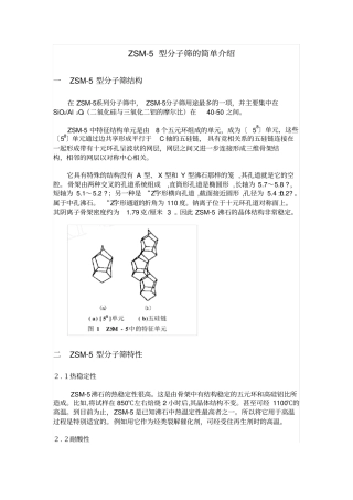 完整版ZSM-5催化剂简单介绍