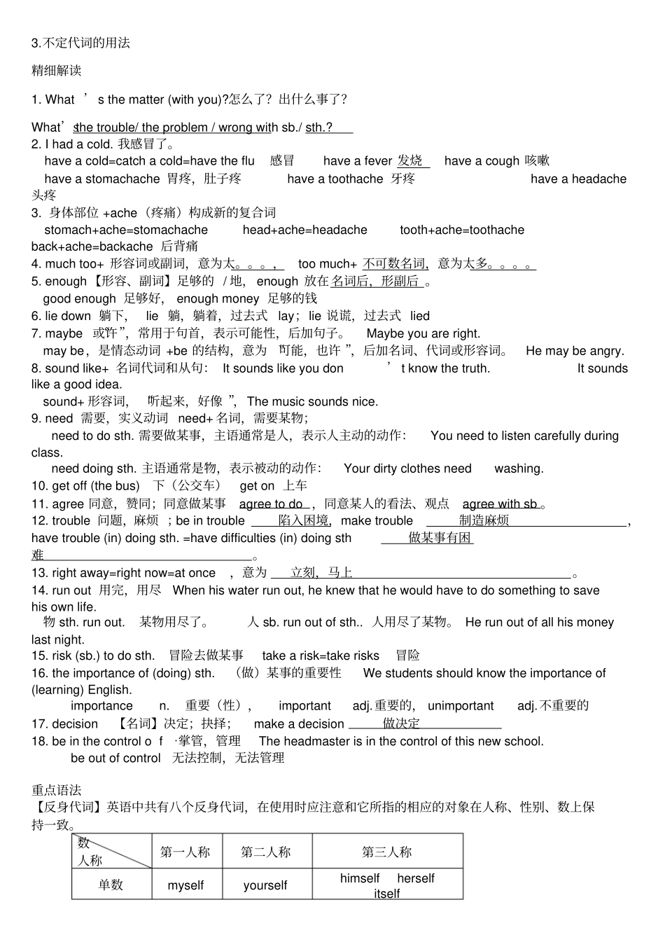 完整版【人教版】八年级英语下各知识点总结,推荐文档_第2页