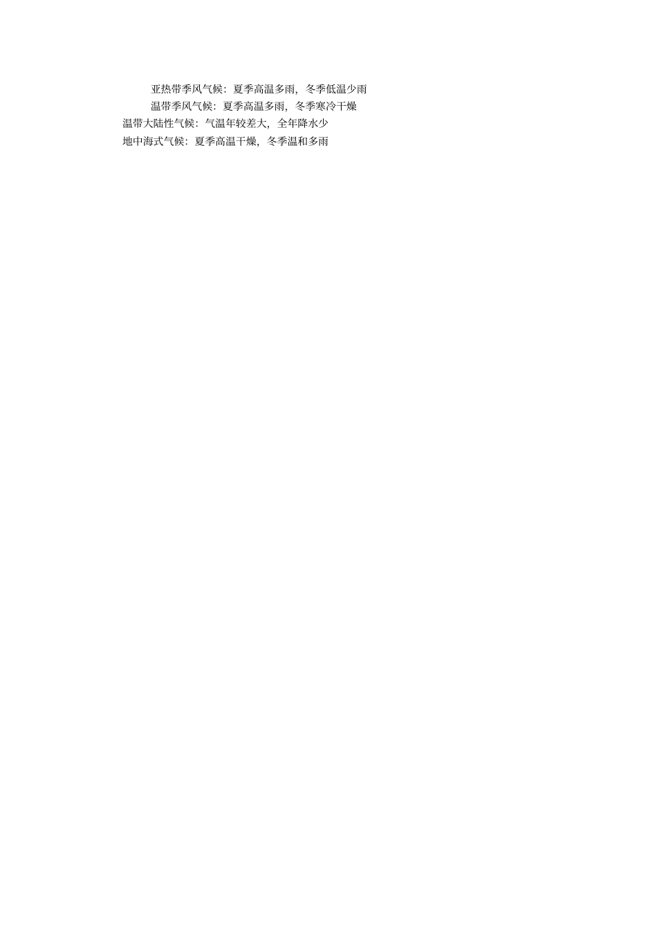 完整版七年级下册地理亚洲知识点_第2页