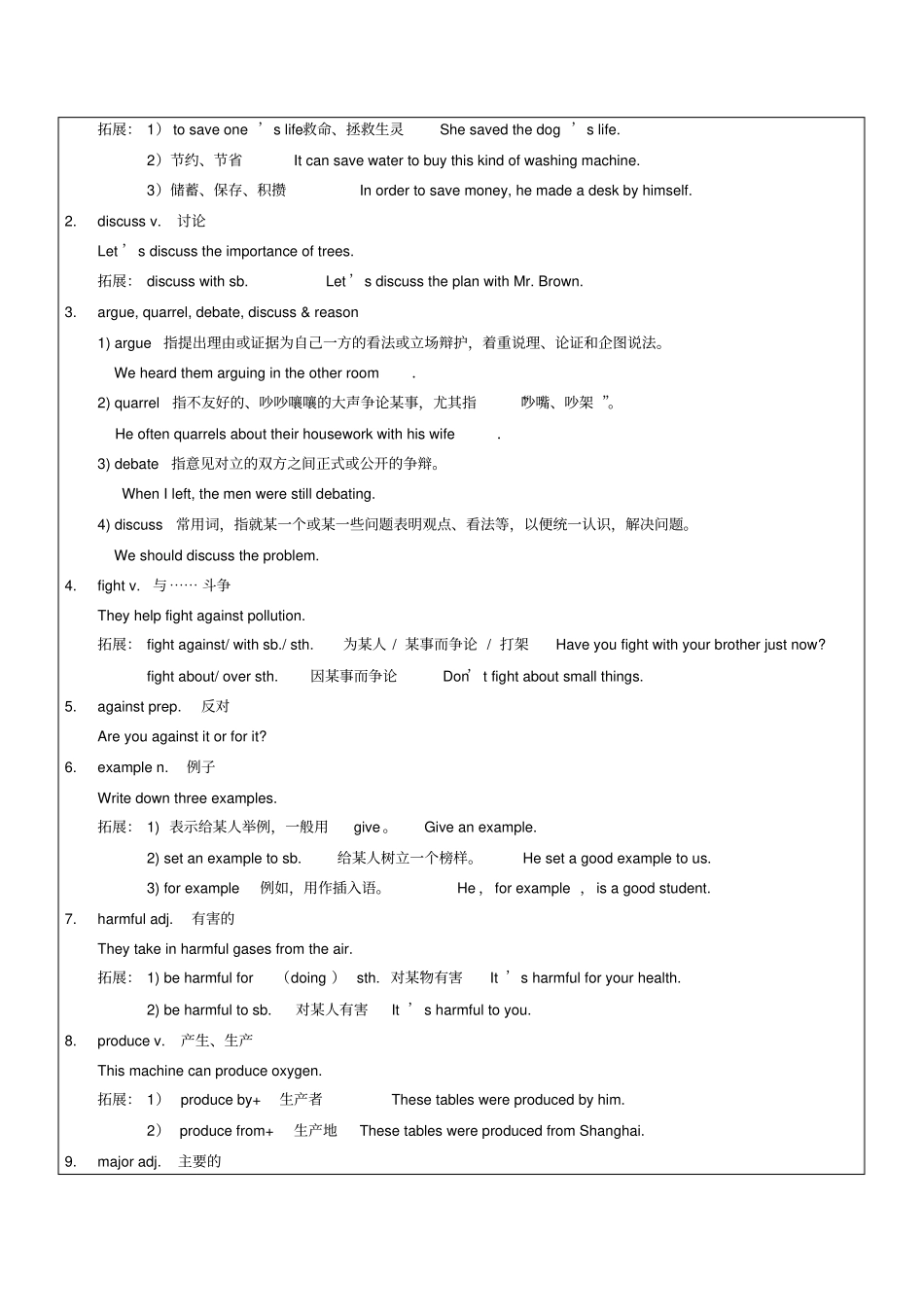 完整版七年级下册英语Unit4Savethetrees_第2页