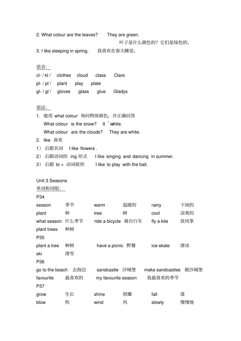 完整版上海牛津3BM3知识梳理_第3页