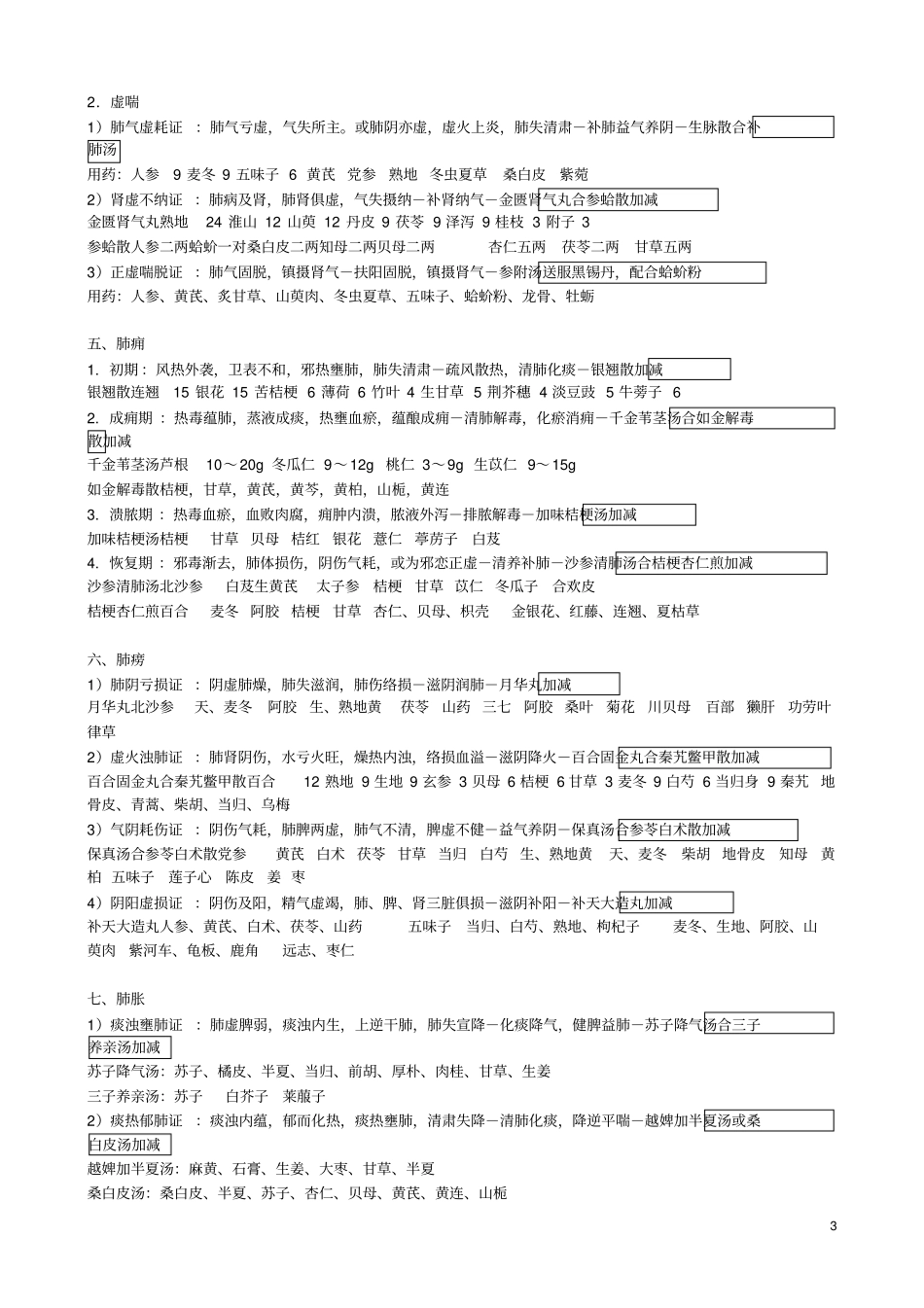 完整版中医内科学考试总结_第3页