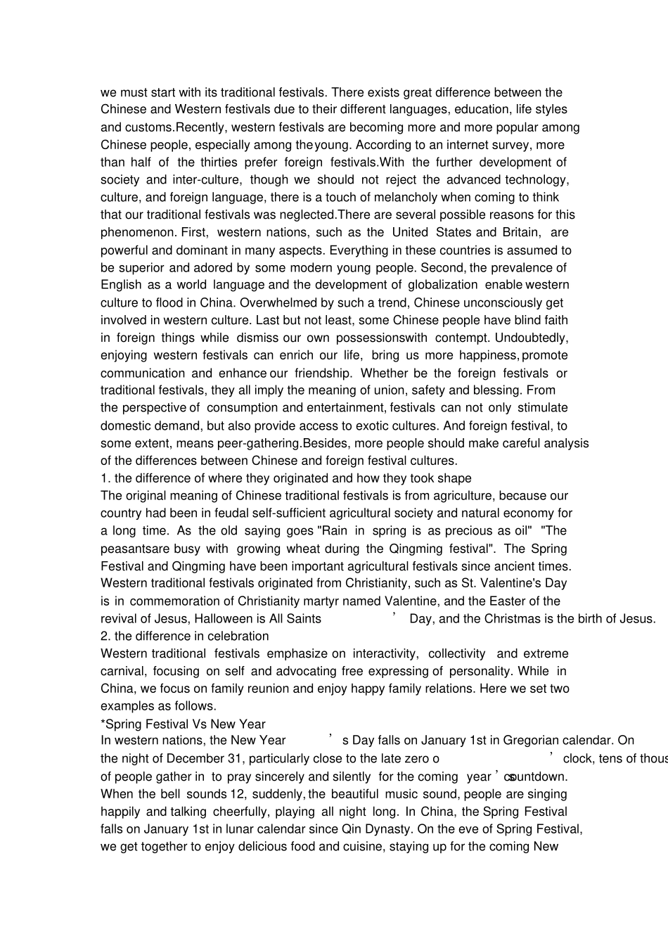 完整版中西节日文化差异英文_第2页
