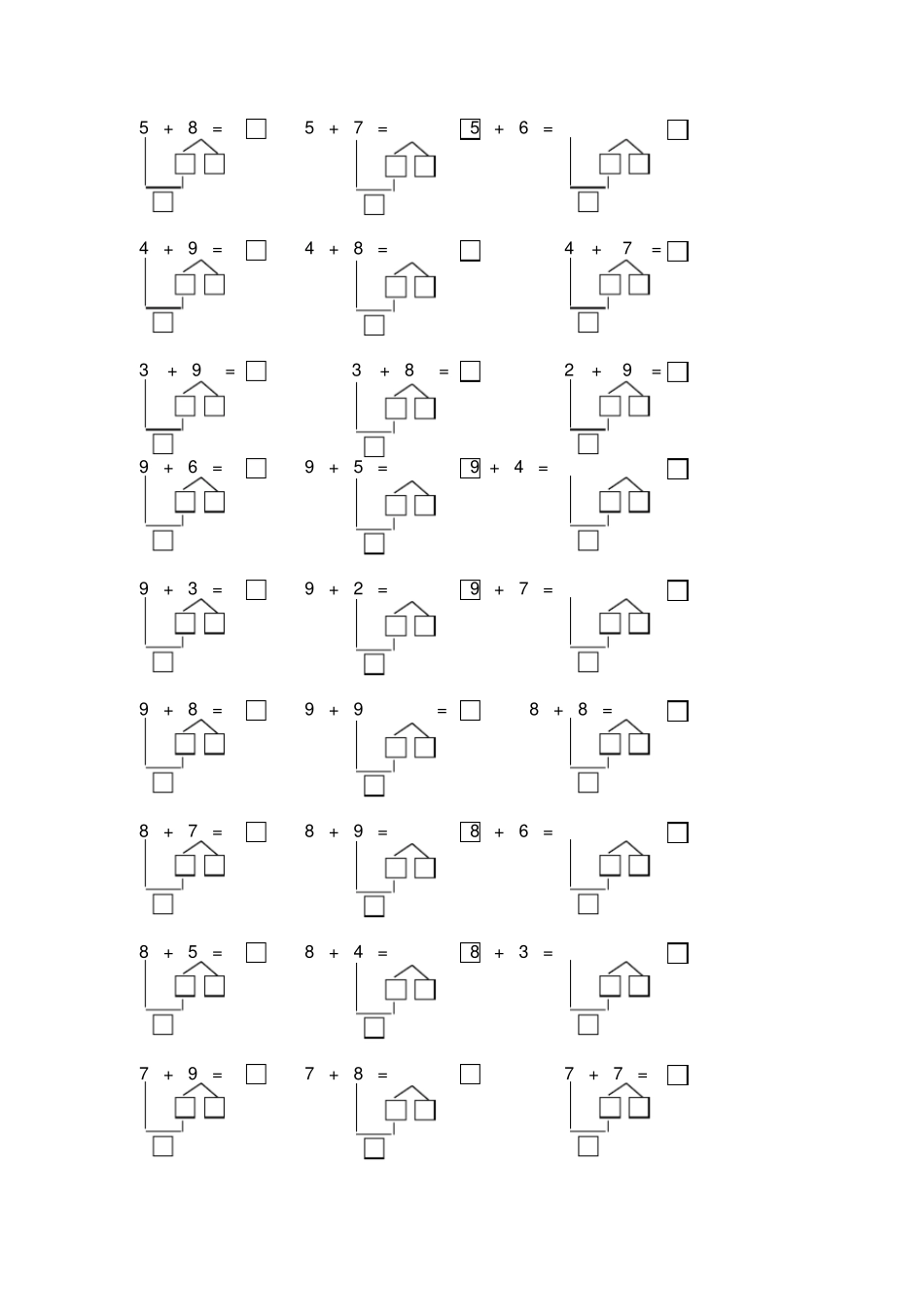 完整版凑十法练习题新_第2页