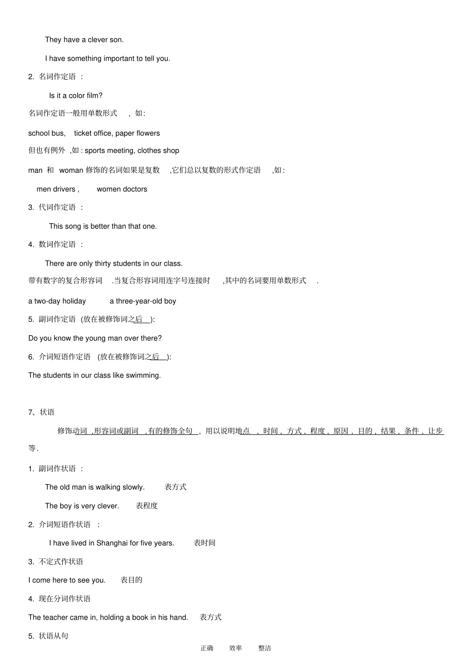 完整版初中英语语法句子成分_第3页