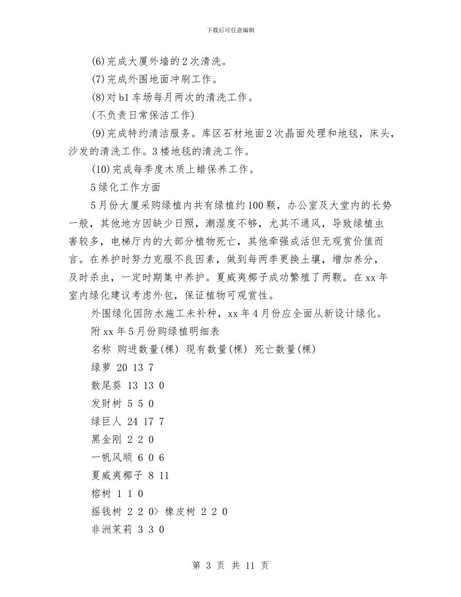 物业保洁年度工作总结开头与物业公司2024上半年工作小结汇编_第3页