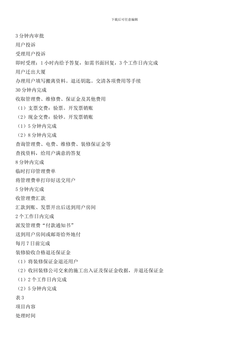 物业服务承诺_第3页