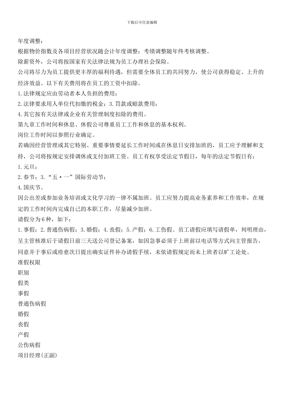 物业管理公司行政手册_第3页