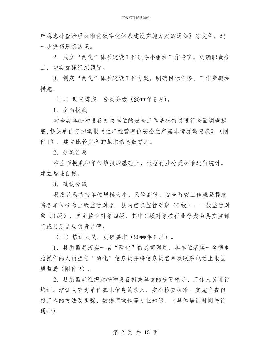 特种设备隐患排查治理方案3篇与特种设备安全事故应急预案汇编_第2页