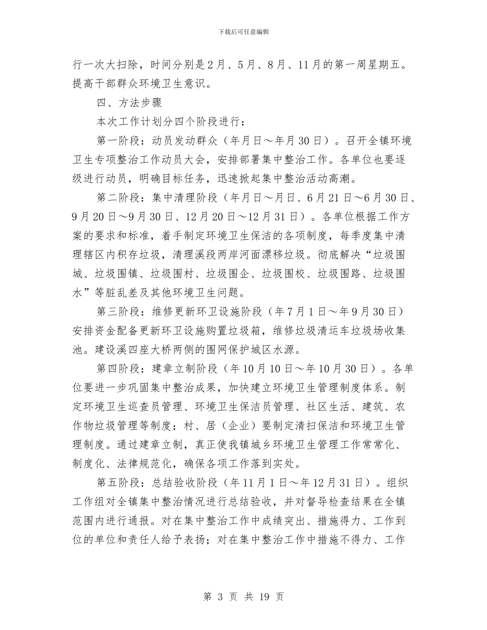 环境卫生整改规划与环境卫生整治动员讲话汇编_第3页