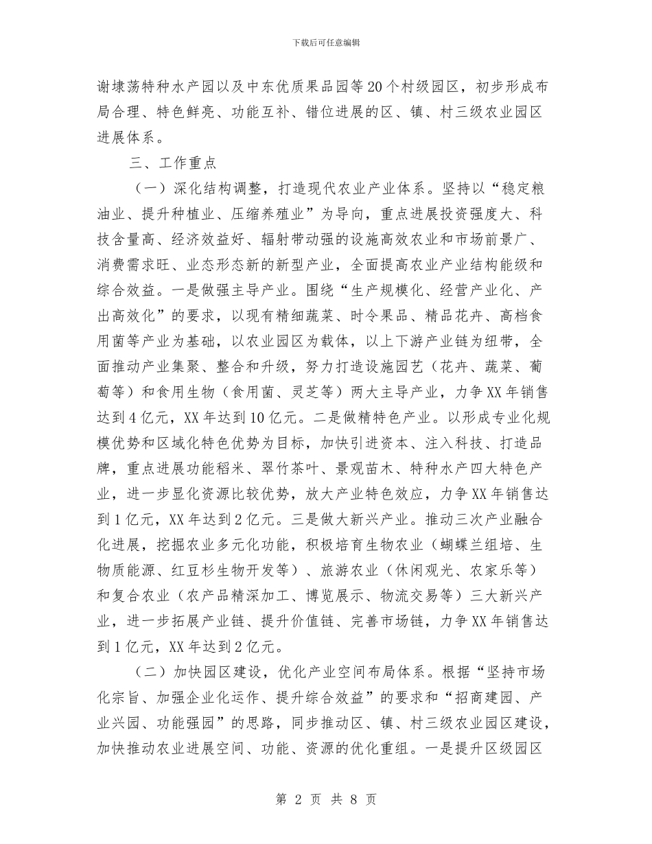 现代农业建设指导工作意见与现代工业自查工作报告汇编_第2页