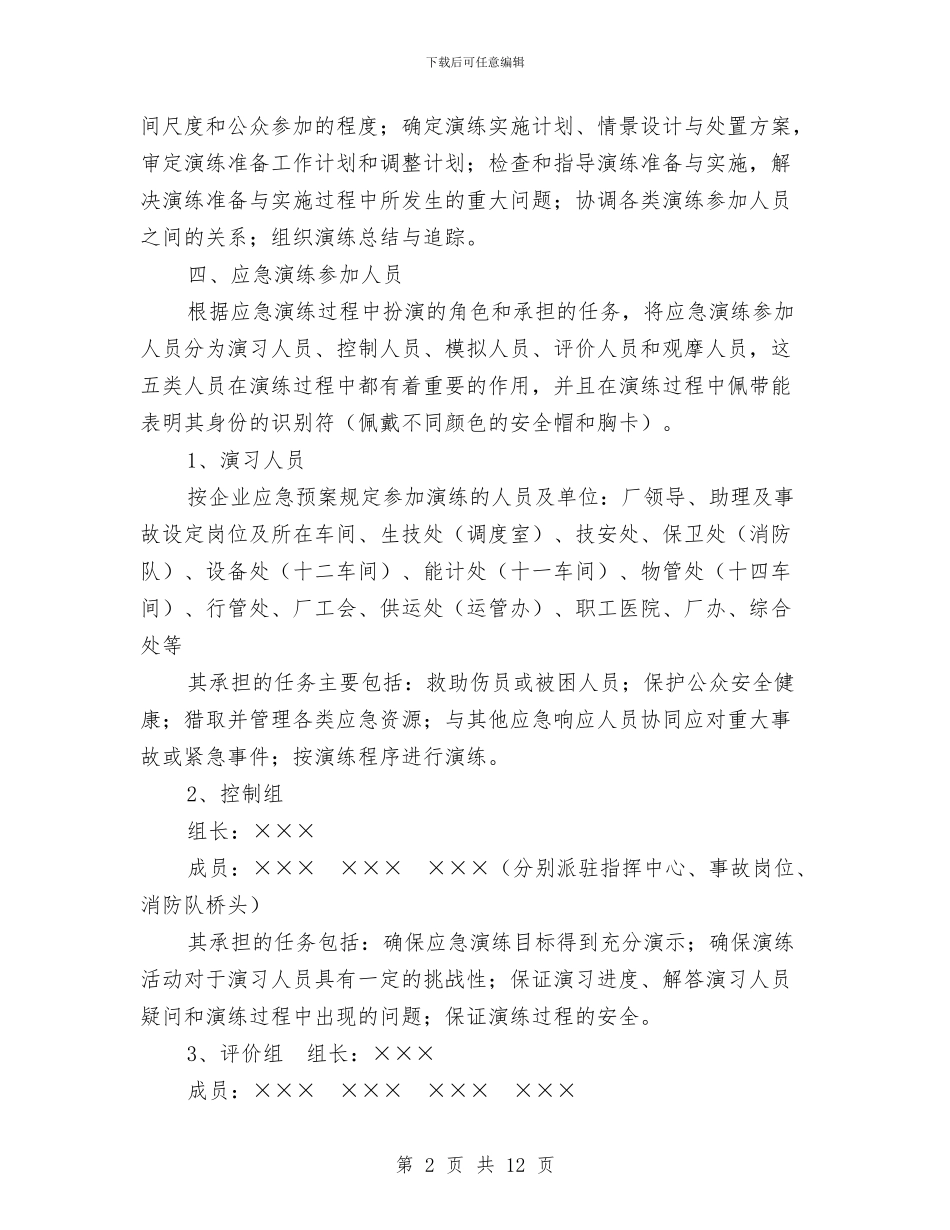 生产安全事故应急救援演练方案与生产安全事故现场应急处置方案汇编_第2页