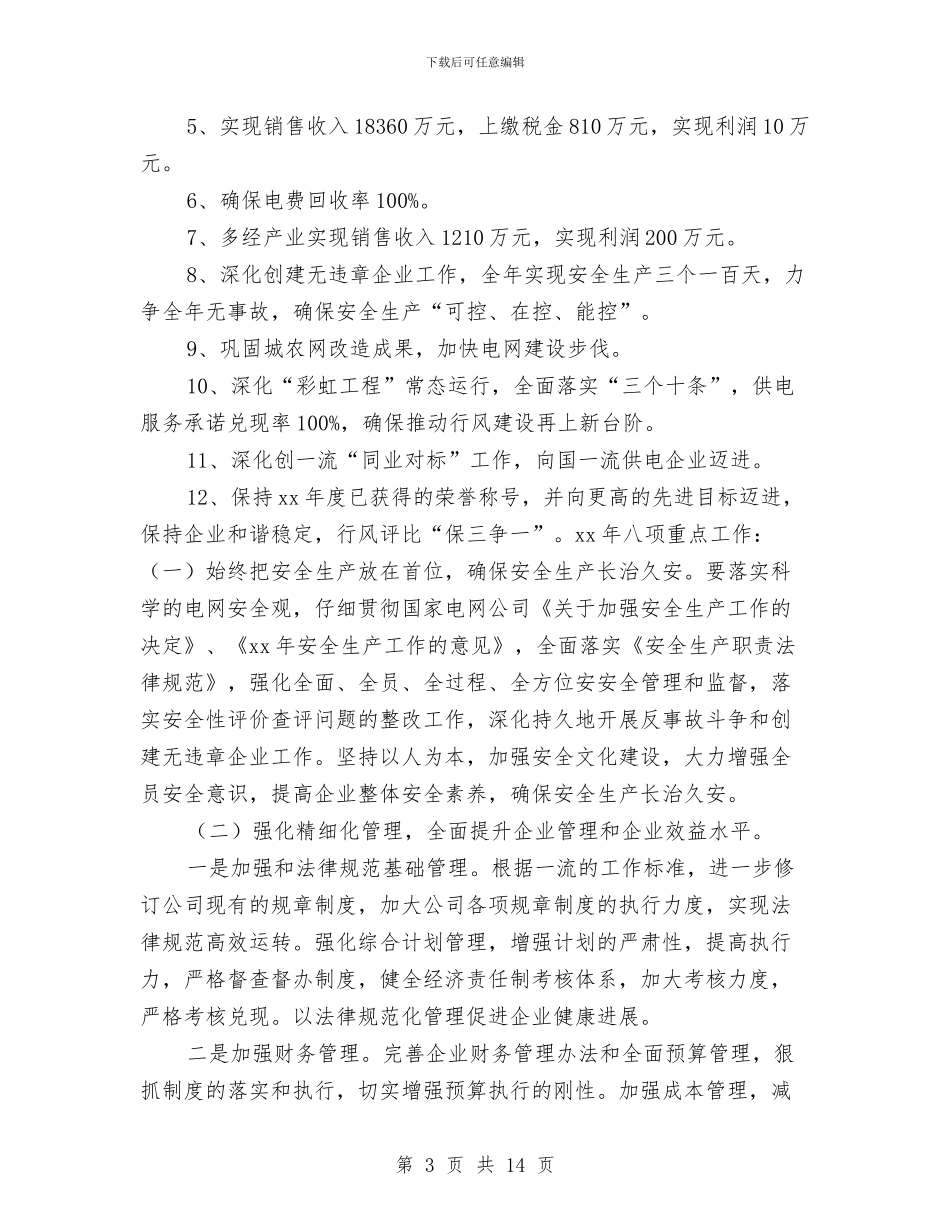 电力公司年度工作总结与电力公司年终总结汇编_第3页