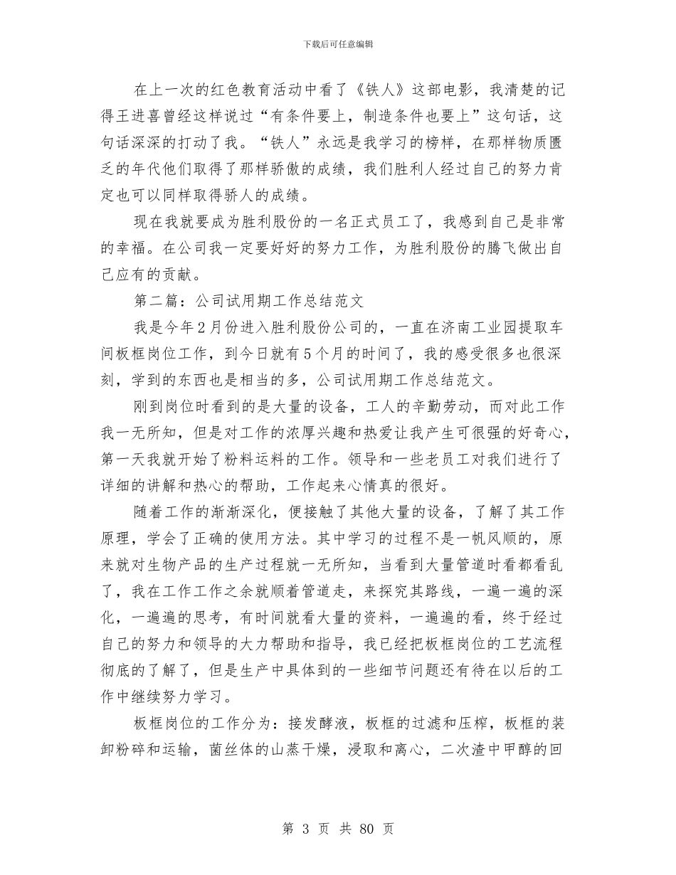 电力公司试用期工作总结与电力公司财务工作总结报告工作总结工作安排(多篇范文)汇编_第3页