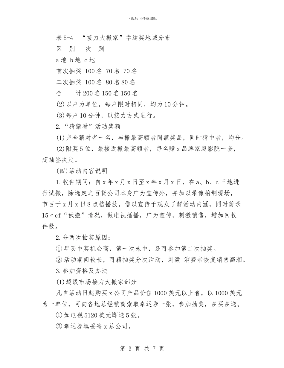 电器促销活动方案与电器公司2024年度销售工作思路汇编_第3页