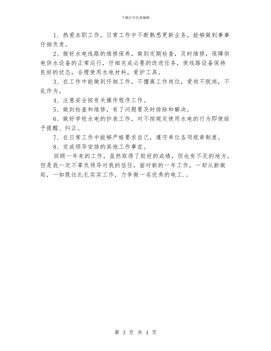 电站年终工作总结范本_第3页