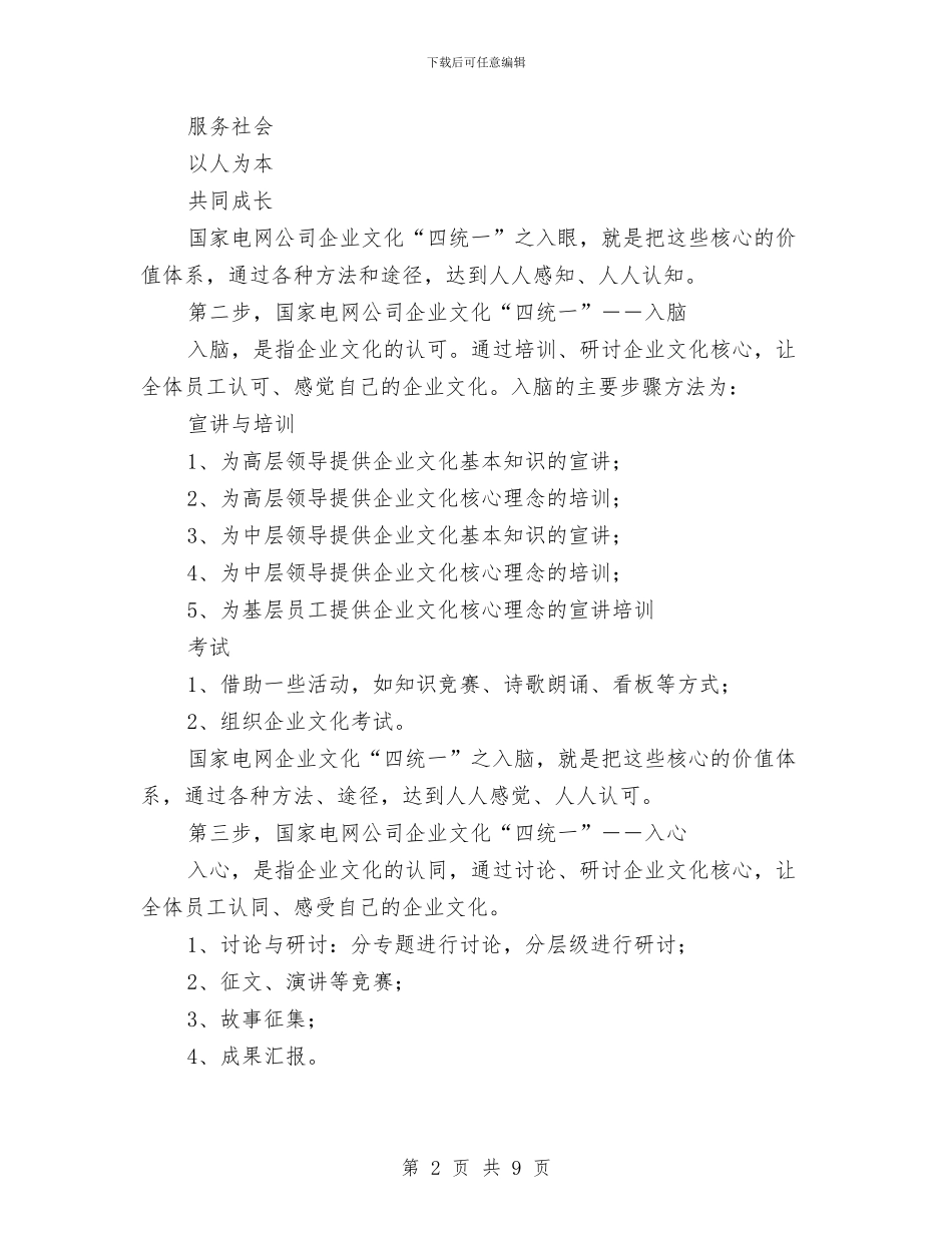 电网公司企业文化活动方案与电网分列独立电网运行应急预案汇编_第2页
