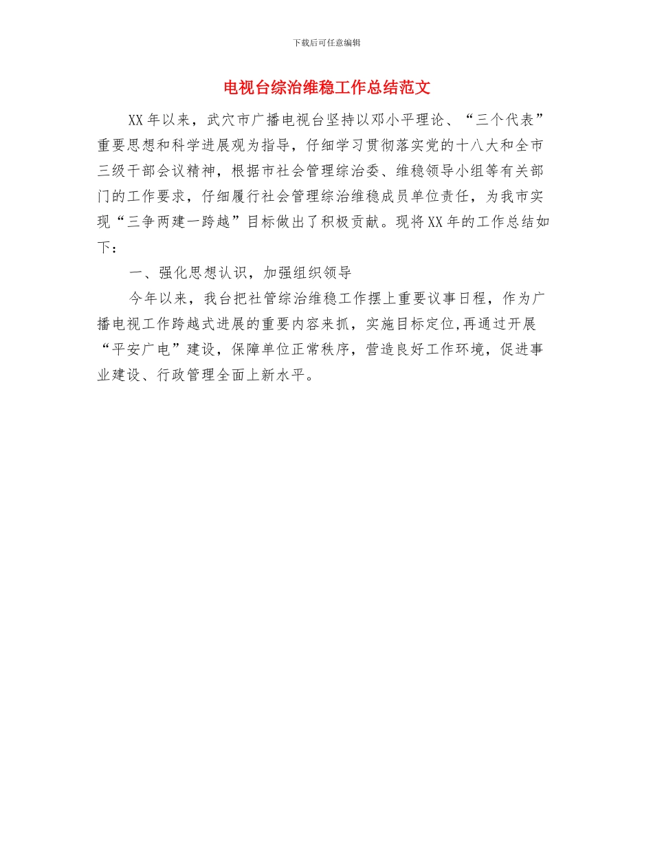 电视台纠风述职述廉与电视台综治维稳工作总结范文汇编_第3页