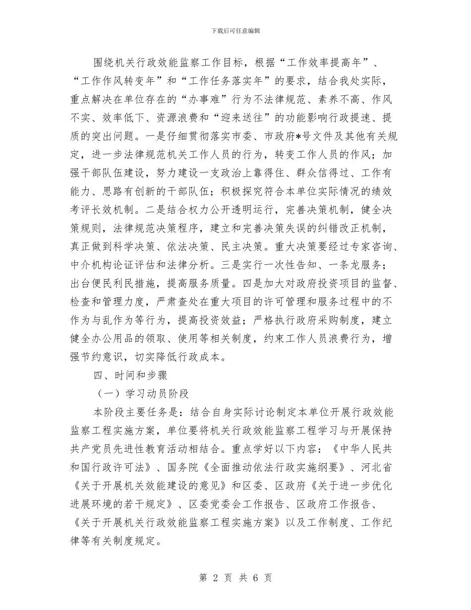 监察工程的企划方案与监狱副监区长竞争上岗演讲稿汇编_第2页
