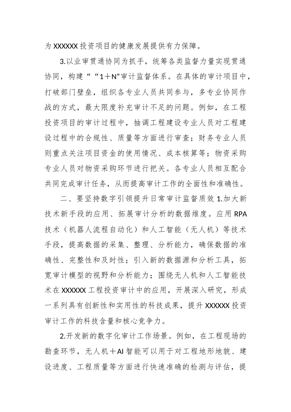 2025年XX公司审计工作务虚会发言材料_第2页