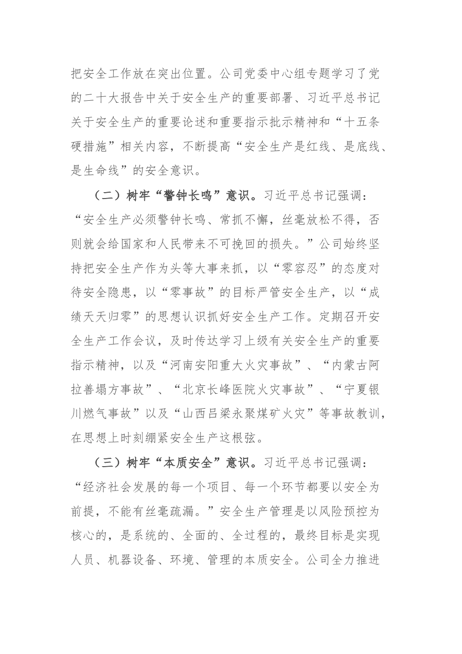 国有企业2024年全司安全生产工作总结_第2页