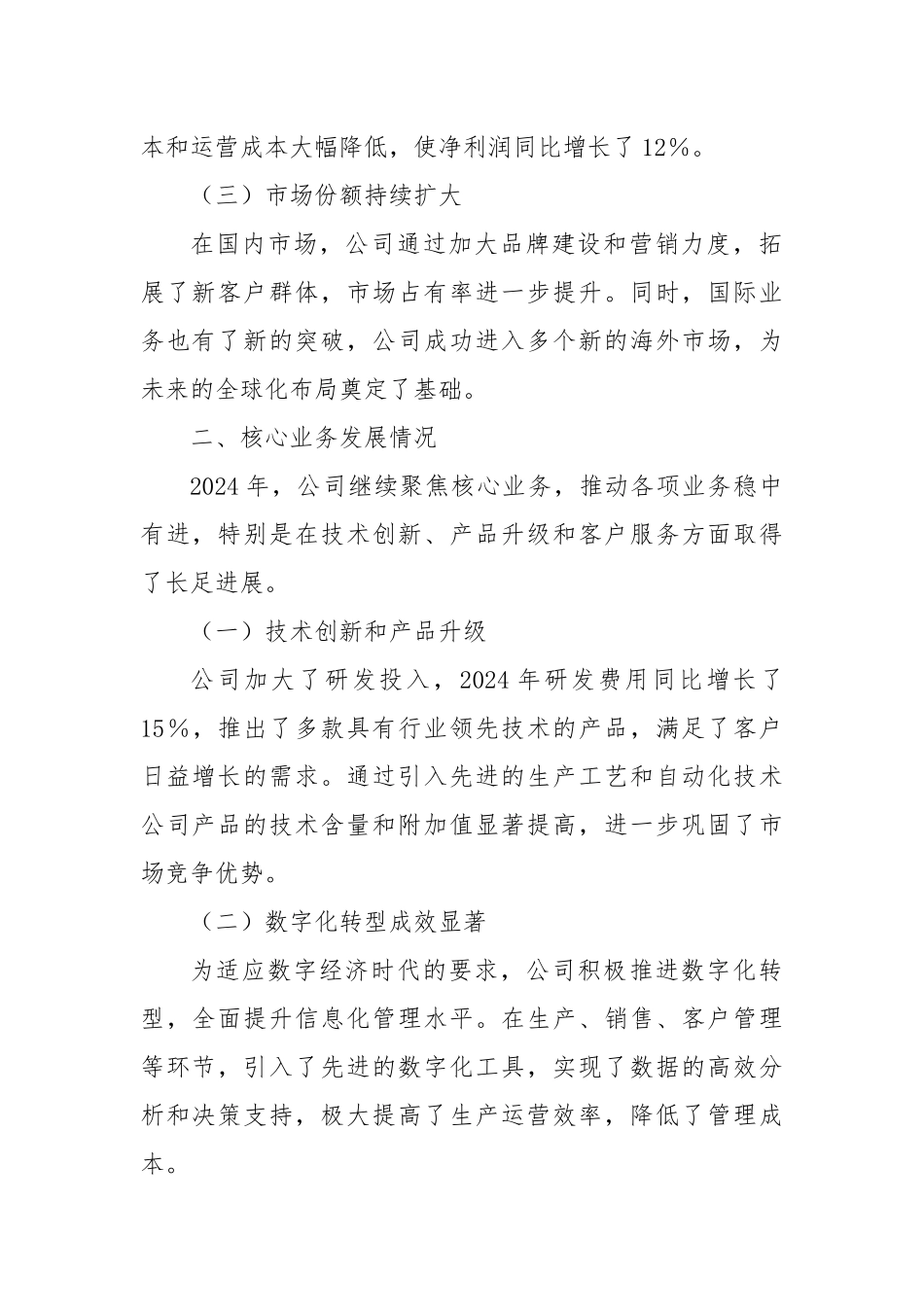 公司2024年全年工作总结_第2页