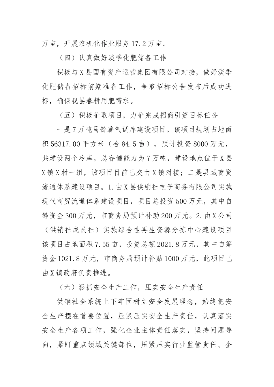 X县供销社2024年工作总结暨2025年工作思路_第2页