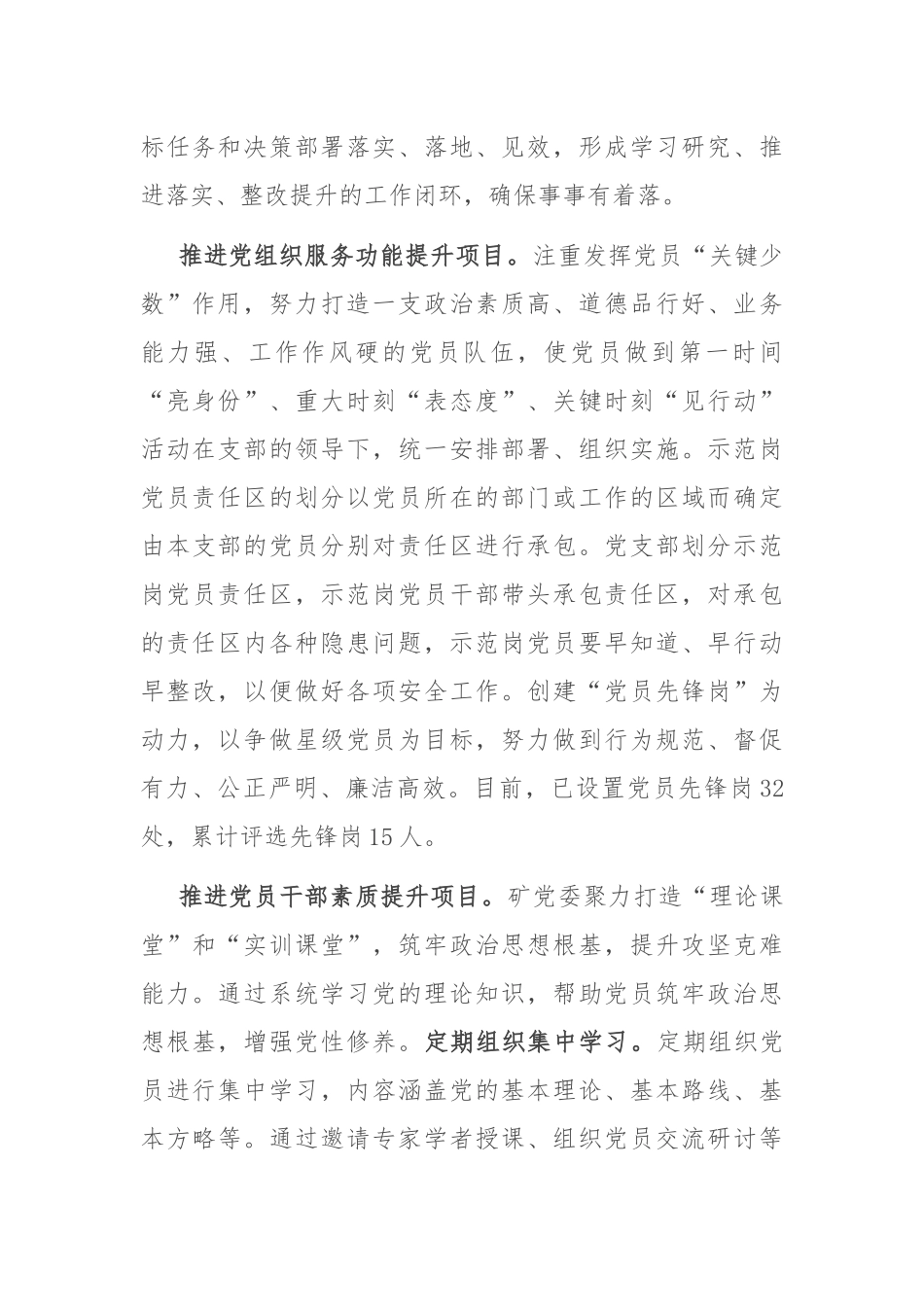 分公司在2024年集团基层党支部建设推进会上的汇报发言_第2页