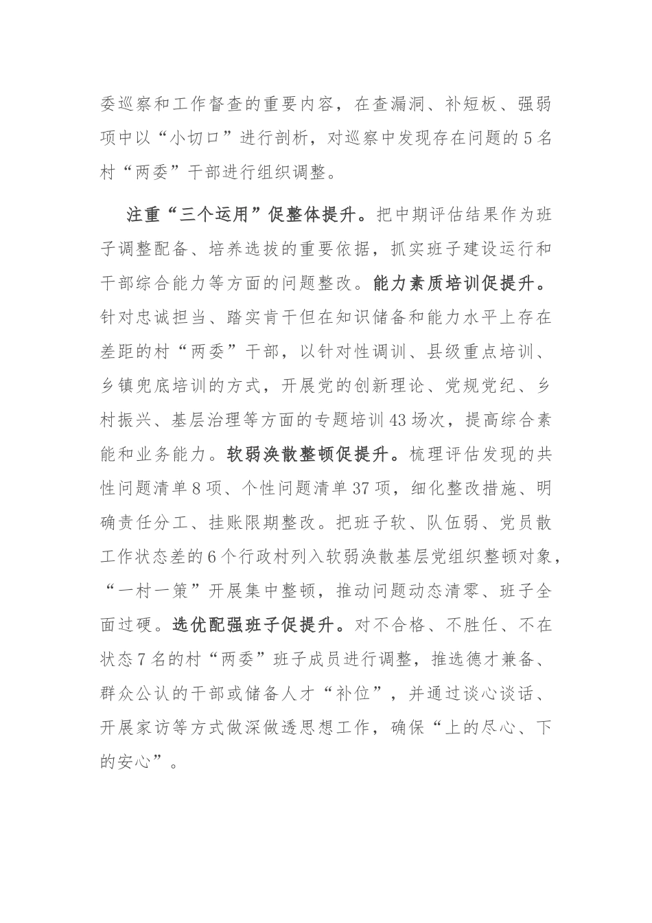 在2024年全省村党组织书记后备力量培育调研座谈会上的汇报发言_第2页