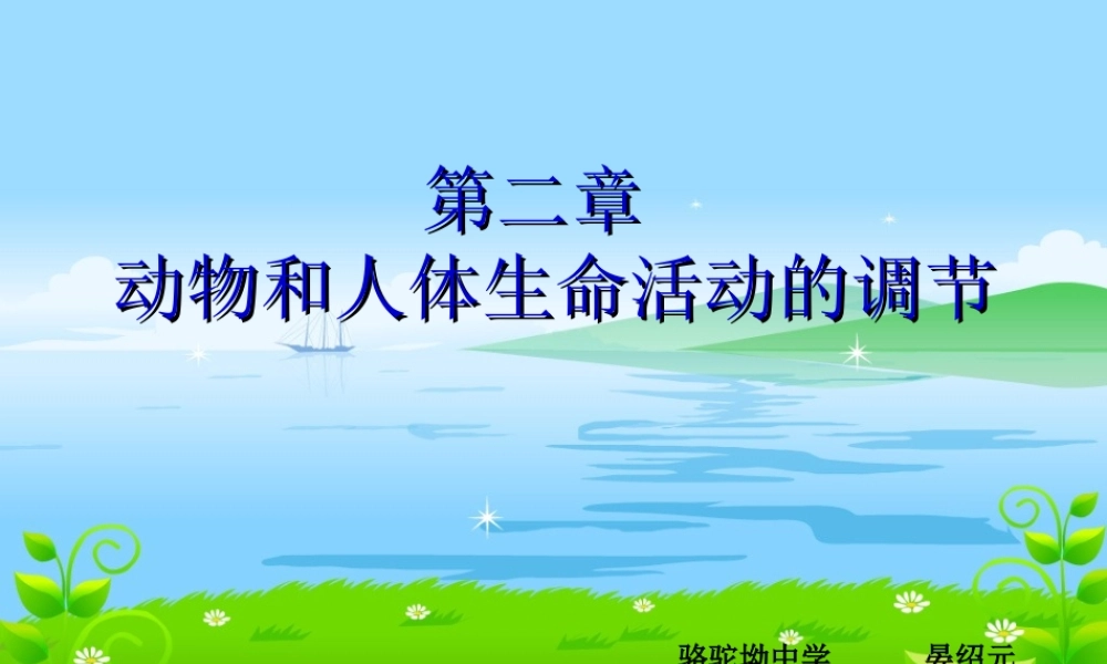 神经调节与体液调节的关系