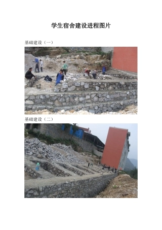 学生宿舍建设进程图片
