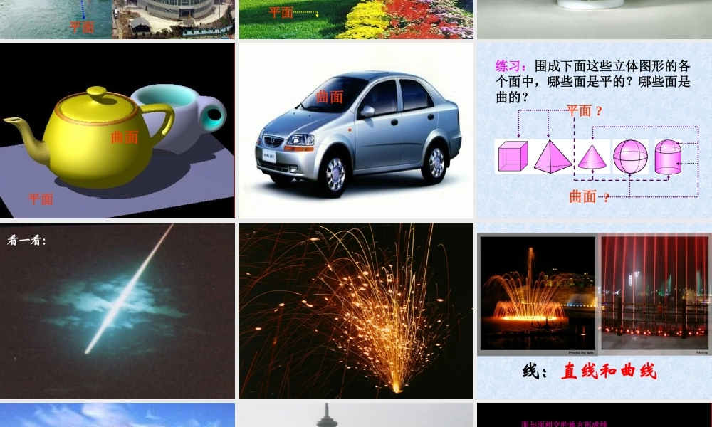 七年级412点、线、面、体