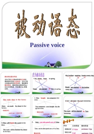 初中英语被动语态