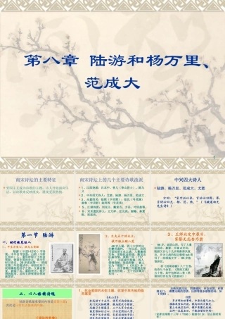 陆游与中兴四大诗人