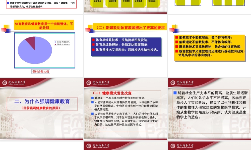 健康教育内容与标准 