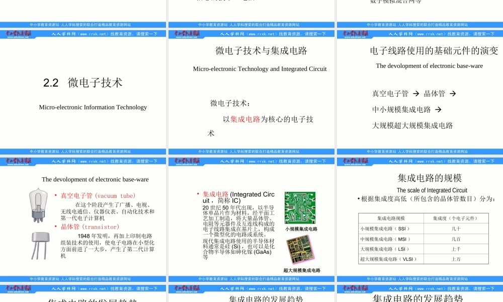 川教版信息技术七上第2课《信息技术及其发展趋势》课件