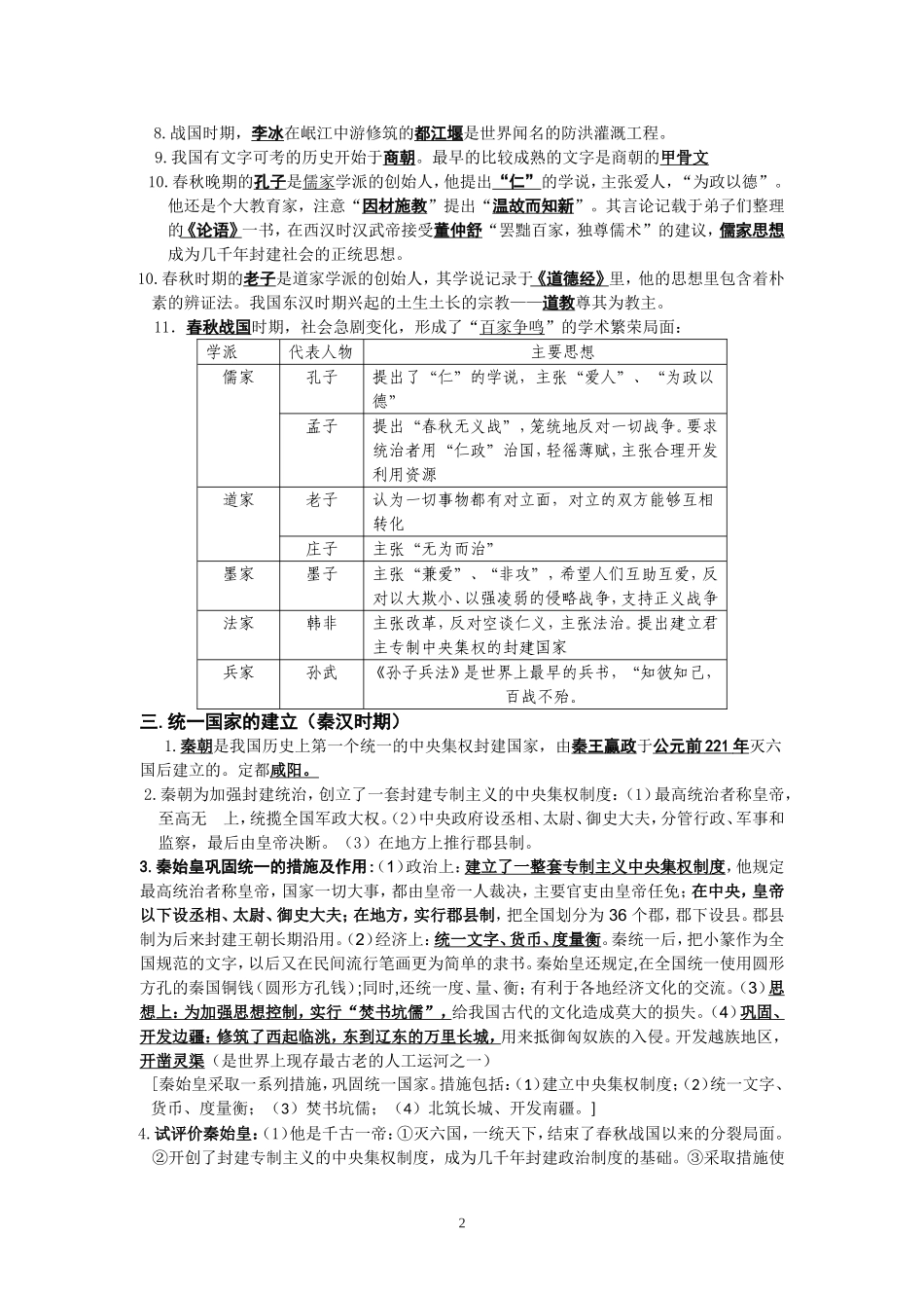 2014年七年级上、下册知识要点_第2页