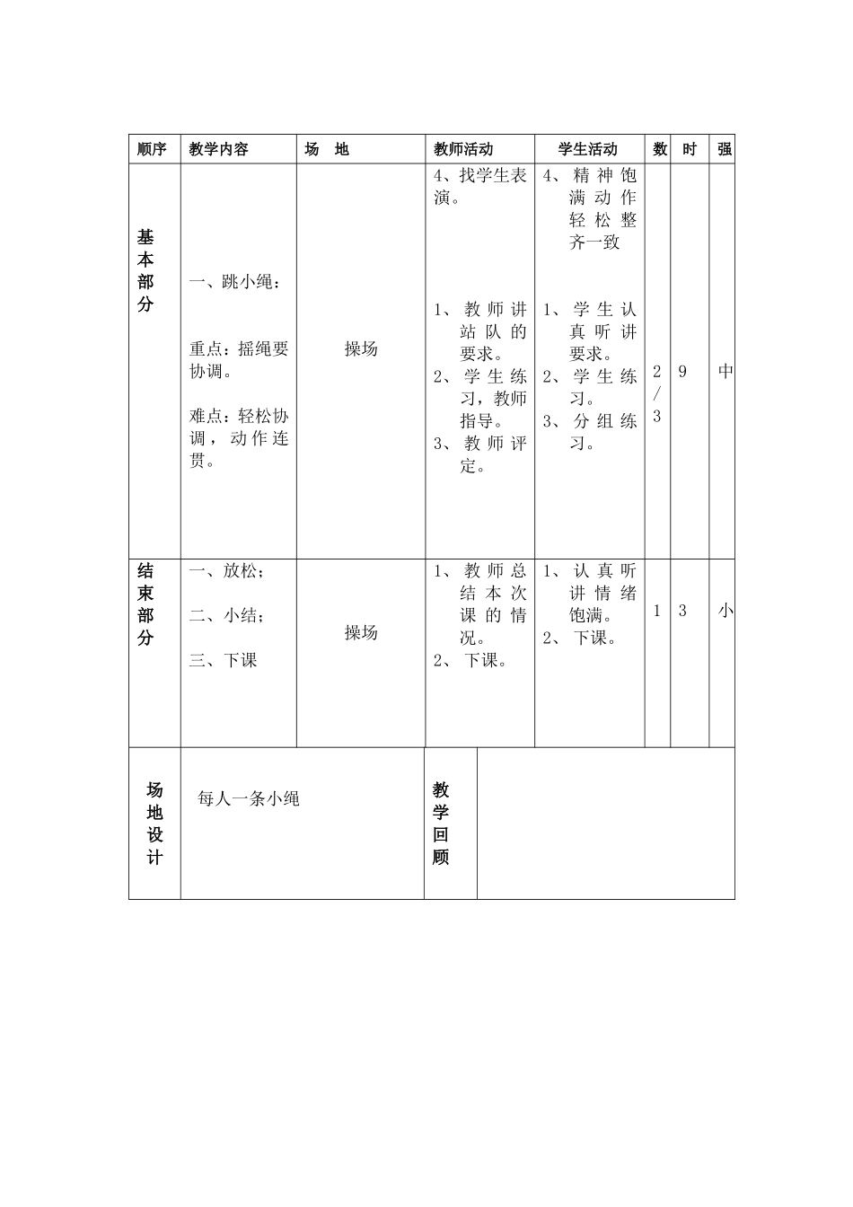 二年级体育课教案12_第2页