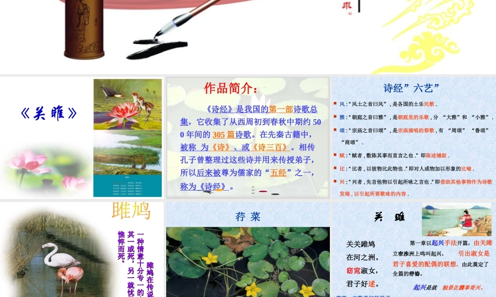 关雎蒹葭精品课件