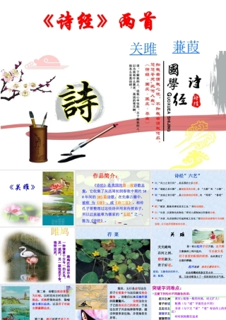 关雎蒹葭精品课件