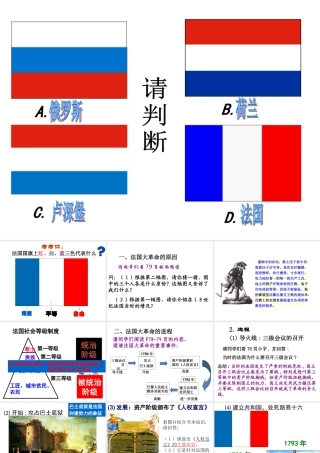 人教版九上第四单元第13课法国大革命和拿破仑帝国（共29张PPT）