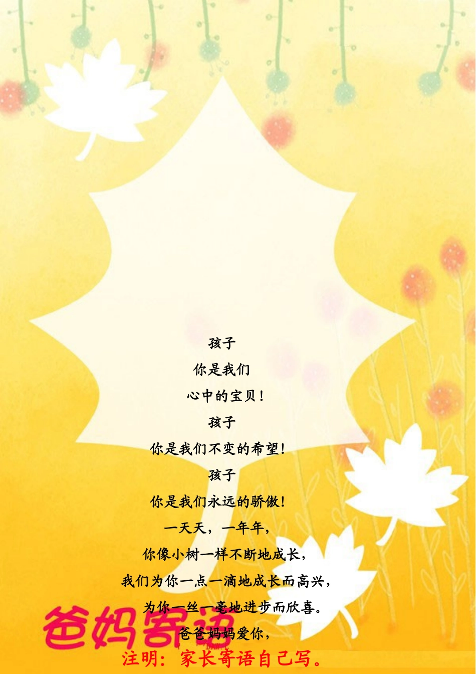 小学生的成长档案模板 (4)_第3页