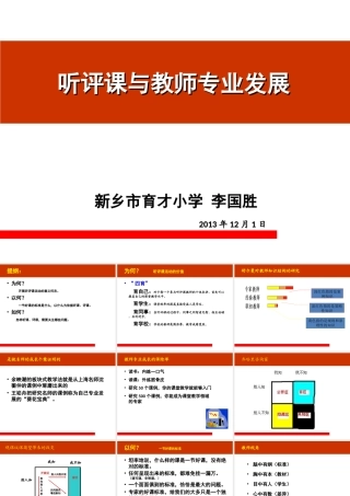 听评课与教师专业发展