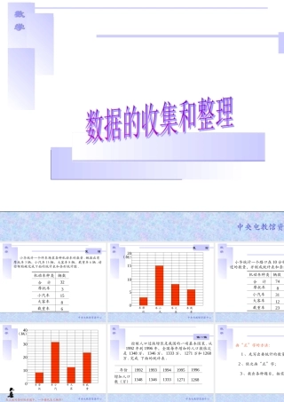 数据的收集和整理1　课件演示[2005-7-5]